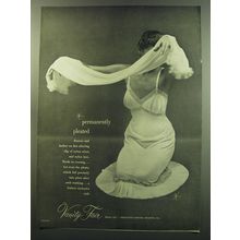 1949 Vanity Fair Slip Ad - photography by Mark Shaw