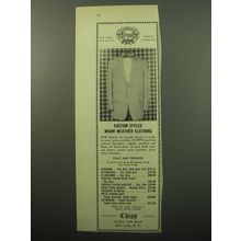 1950 Chipp Coat Ad - Custom Styled warm weather clothing