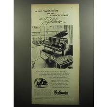 1952 Baldwin Baldwin Ad - In the finest homes ..on the concert stage