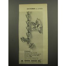 1955 Georg Jensen Jewelry Ad - Stardust