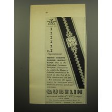 1955 Gubelin Watches Advertisement - Radiant Baguette Diamond Bracelet Watch