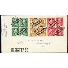 Top Hat Fancy Cancels on Registered Cover - Stuart Katz