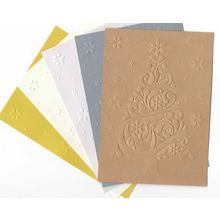 A6 Embossed Card. 10 Sheets. Christmas. Cardmaking Scrapbooking Crafts