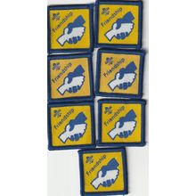 Scout Badges - 7 x Beaver Friendship Challenge - 2000's - Black Backs (PFO)