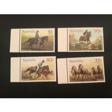 ICOLLECTZONE Australia 984-87 VF NH horses