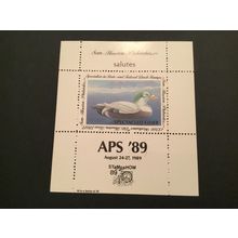 ICOLLECTZONE 1998 APS Show Duck sheet ducks VF NH