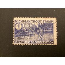 ICOLLECTZONE US Michigan 1955 Fine used