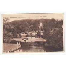 Ornamental Gardens Yewbarrow Hall Grange-over-Sands Postcard Cumbria W Woods