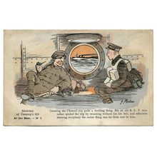 Postcard WW1 Sketches of Tommy's Life British Army At the Base 1 Channel