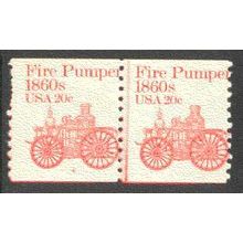 1908 20c Fire Pumper Average MNH Dry Gum CNP Left 4 V0121