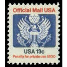 O129 13c Eagle Fine MNH G0628