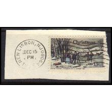 Used 1702 13c Winter Scene New Lisbon, NJ. E0801