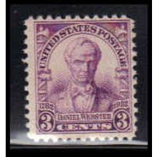 725 3c Daniel Webster Barely Clears MNH O3647