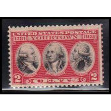 703 2c Yorktown Just Clears MNH O4911