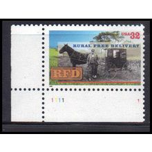 3090 32c Rural Free Delivery Fine MNH P#S LL 1111 1 KA8979
