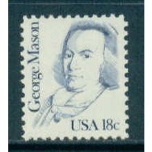 1858 18c George Mason Fine MNH Dry Gum MA0811