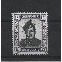 Brunei.SG107 12c Sultan Omar Ali Saifuddin.Fine Used.Aug25q