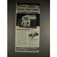 1961 Voigtlander Bessamatic Camera Ad - See Everything!