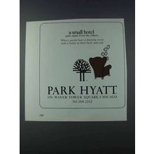 1981 Park Hyatt Hotel Ad - A Small Hotel