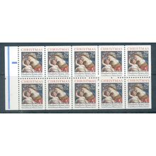 2871Ab 29c Madonna and Child Very Fine MNH Pane/10 P# 1 L00234