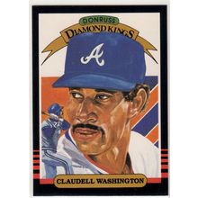 1985 Donruss baseball card 11 Claudell Washington Diamond King