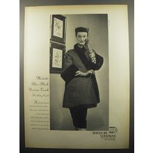 1950 Bergdorf Goodman Ad - Hollander Featherlite Persian Lamb Fur Coat