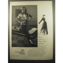 1950 Bergdorf Goodman Dinner Suit Advertisement - photo by Sharland