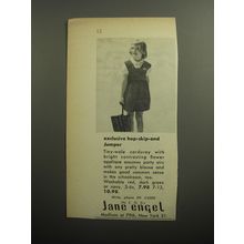 1951 Jane Engel Jumper Ad - Exclusive hop-skip-and Jumper