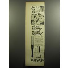 1951 Dunhill De-Nicotea Cigarette Holder Advertisement - How to cut down