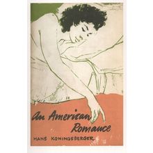 An American Romance Hans Koningsberger 1961 Book POstcard