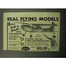 1968 Paul K. Guillow Cessna 180 Model Plane Ad - Real flying Models