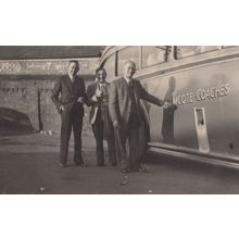 Cheeky Passengers at Lamcote Coaches Bus Transport Old Photo
