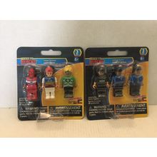 NEW Make It Blocks Superheroes & Police Force Figures - 6 Figures