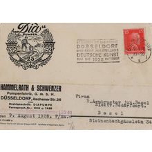 Dusseldorf Germany Old Pump Factory Antique Advertising Postcard