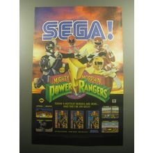 1994 Sega Mighty Morphin Power Rangers Video Game Advertisement