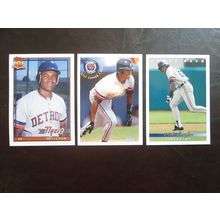Three (3) Milt Cuyler Baseball Cards (See Pictures and Description Below)