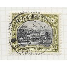 TRINIDAD & TOBAGO 1935 GOVERNMENT HOUSE 24c SON DATED SG236 USED
