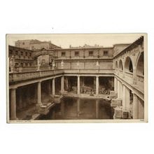 Bath, Roman Baths, Somerset, Postcard.