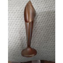 royal sable copperart bud vase made in zimbabwe with sticker & original ticket