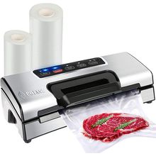 Precision Vacuum Machine,Pro Food Sealer with Built-In Cutter and Bag Storage(Up