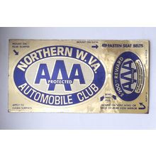 Northern W.VA. Automobile Club. Unused AAA bumper sticker. Late 70s-early90s ?