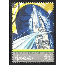 AUSTRALIA 1987: AMERICA'S CUP DEFENCE - 36c VIEW FROM MASTHEAD USED (G1)