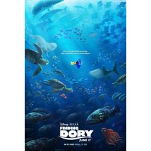 Finding Dory (2016)_6 Movie Film Poster Canvas iconic design