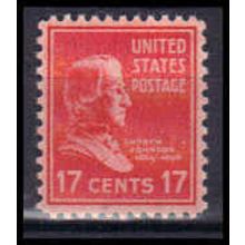 822 17c Andrew Johnson Fine MNH B0935