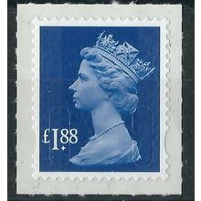 U2953 UJD62 2013 £1.88 Dull Ultramarine MA13 DE LA RUE SELF-ADHESIVE ~ GB Machin