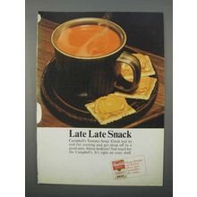 1966 Campbell's Tomato Soup Ad - Late Late Snack