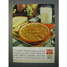1966 Campbell's Vegetable Soup Ad - Whoa