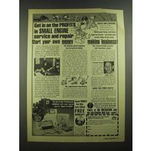 1976 Belsaw Institute of Small Engine Repair Ad - Get in on the Profits