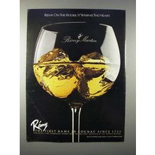 1981 Remy Martin Cognac Ad - Remy on the Rocks