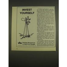 1985 VITA Volunteers in Technical Assistance Ad - Invest Yourself